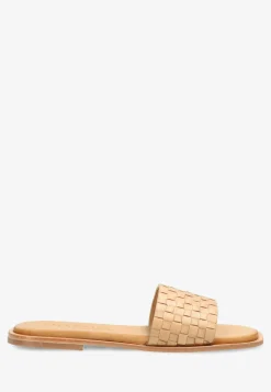 Geflochtene Slipper Gegerbtes Leder Sand | Shabbies Amsterdma