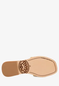 Geflochtene Slipper Gegerbtes Leder Sand | Shabbies Amsterdma