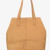 Grose Shopper Geschliffenes Leder Cognac