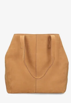 Grose Shopper Geschliffenes Leder Cognac