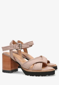 Sandalette Gepolstert Taupe