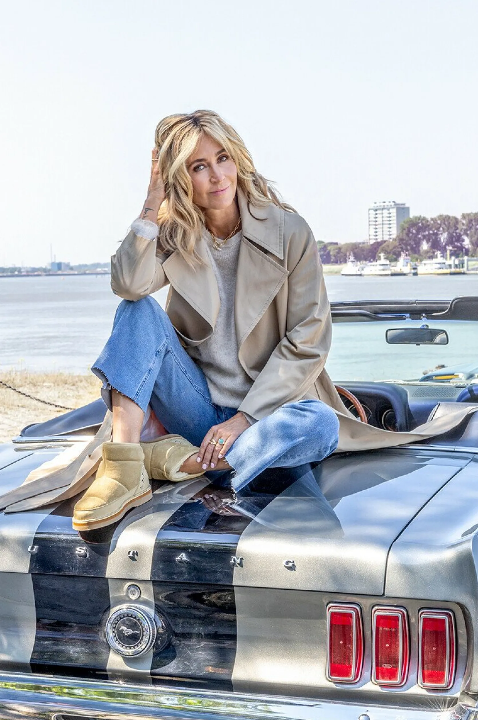 Shabbies By Wendy Stiefelette Moon Beige | Shabbies Amsterdam