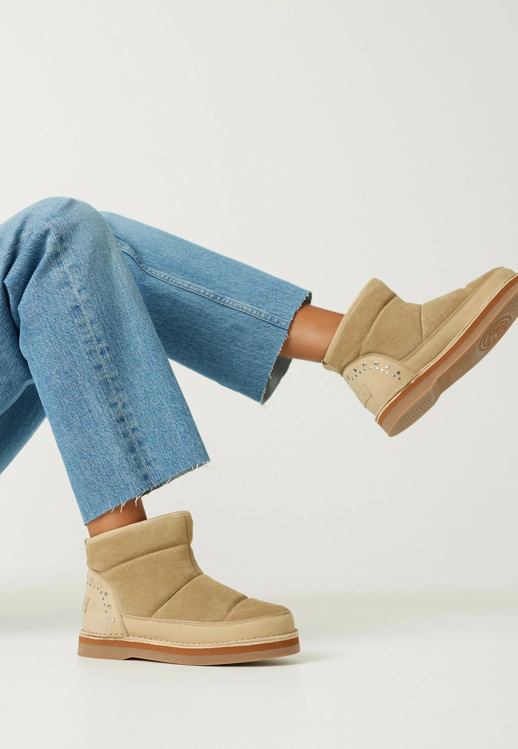 Shabbies By Wendy Stiefelette Moon Beige | Shabbies Amsterdam