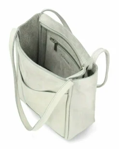 Shopper Geschliffenes Leder Grau