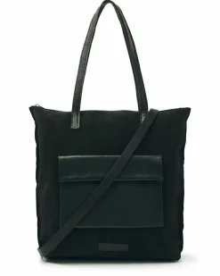 Shopper Wildleder & Glattleder Schwarz