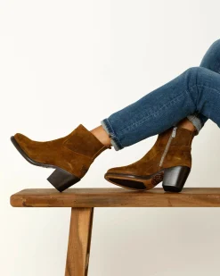 Stiefelette Julie Braun Fur Damen | Shabbies Amsterdam