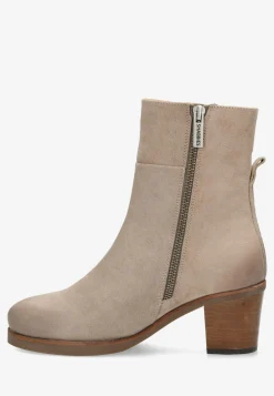 Stiefelette Lieve Leichtes Taupe Fur Damen | Shabbies Amsterdam