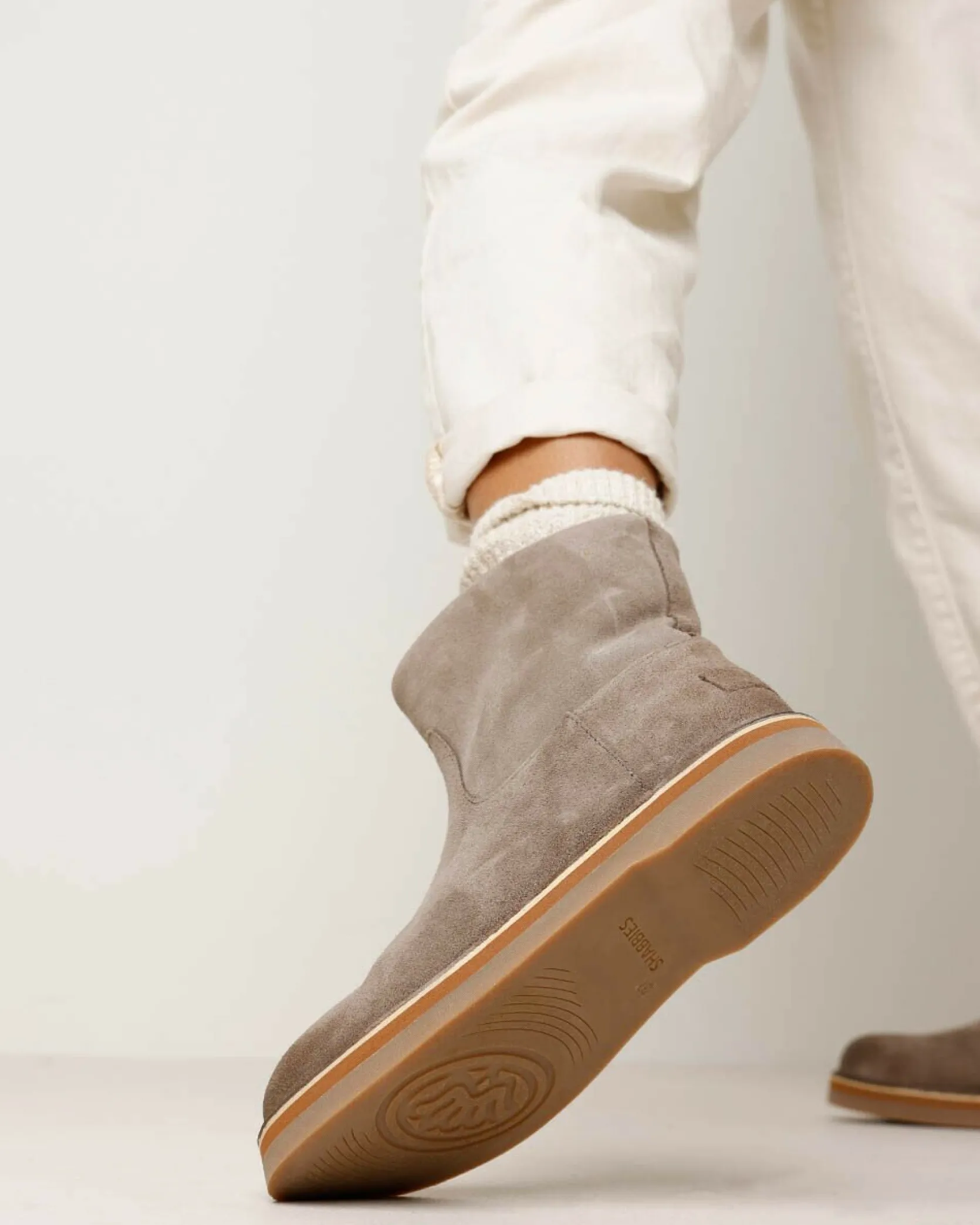 Stiefelette Palissa Taupe Fur Damen | Shabbies Amsterdam