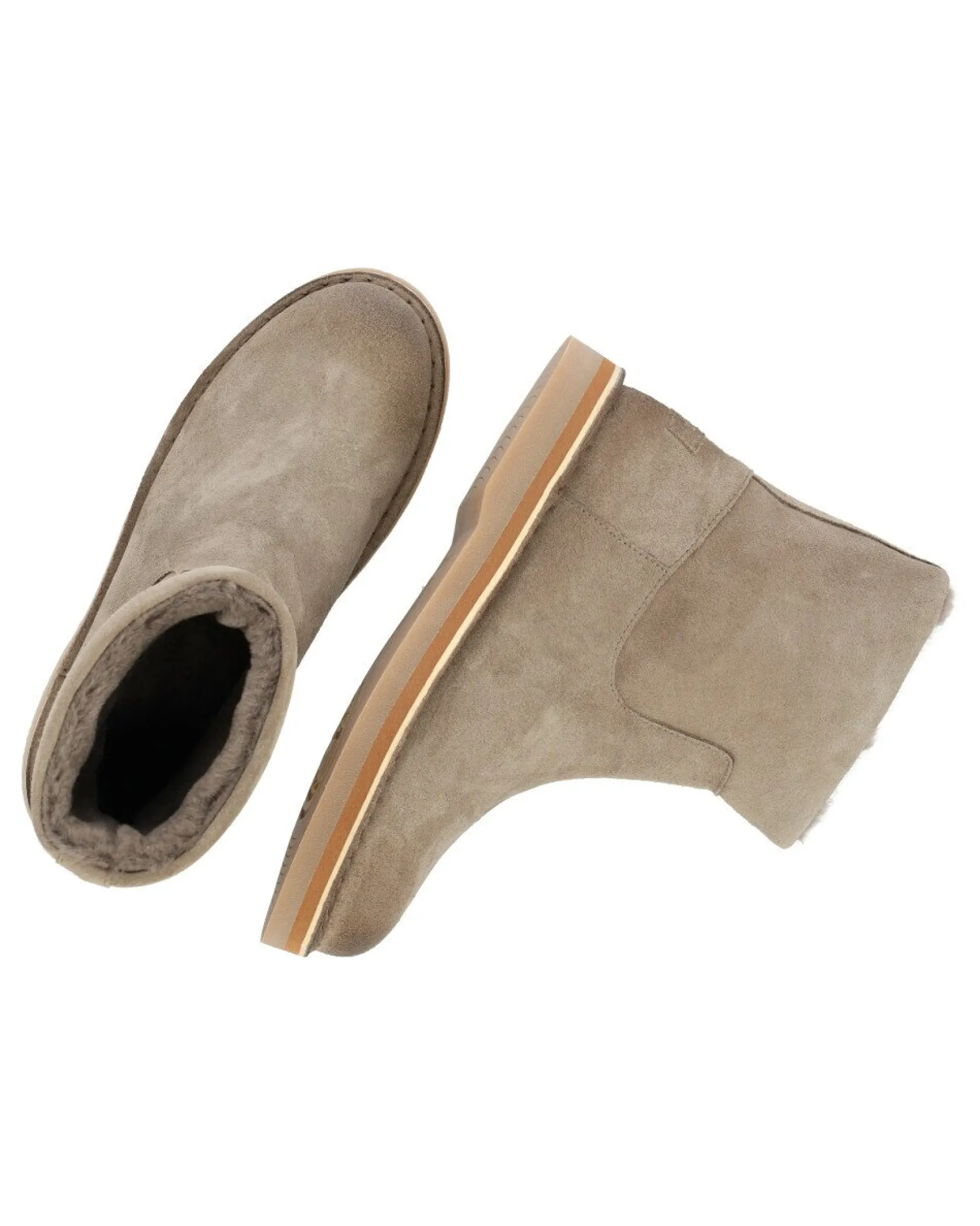 Stiefelette Palissa Taupe Fur Damen | Shabbies Amsterdam